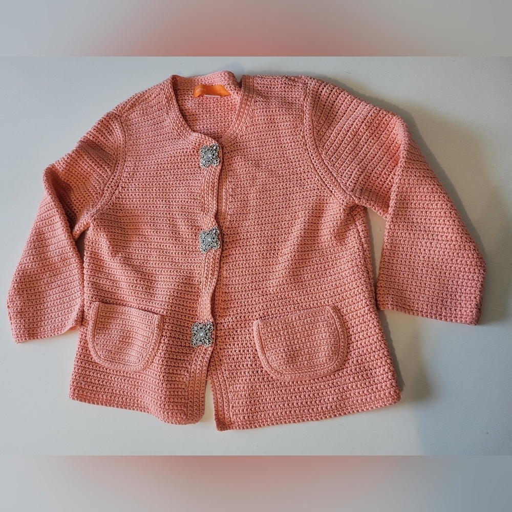 Cynthia Cynthia Steffe Cotton Knit Cardigan S Orange